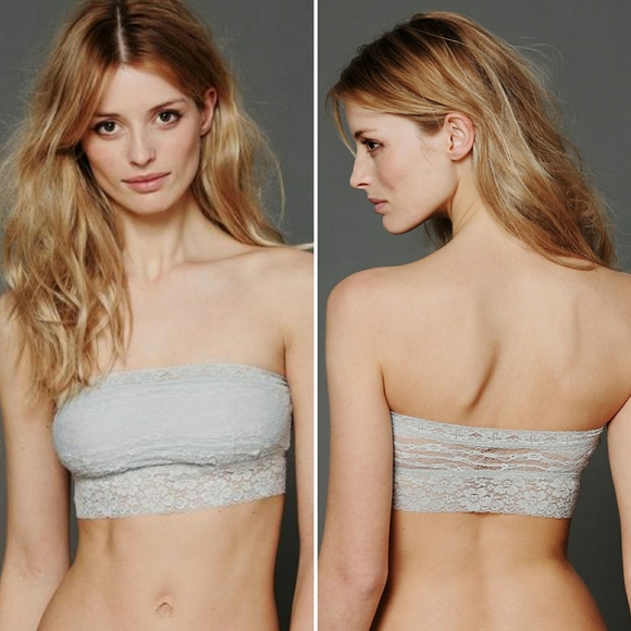 Free People Other - Free People lace bandeau in concrete NWT